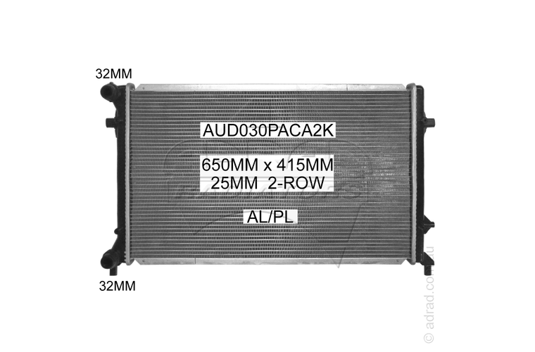RADIATOR - Audi A3 8P, Skoda Octavia, Volkswagen Golf - Jetta - Caddy - NC346MR