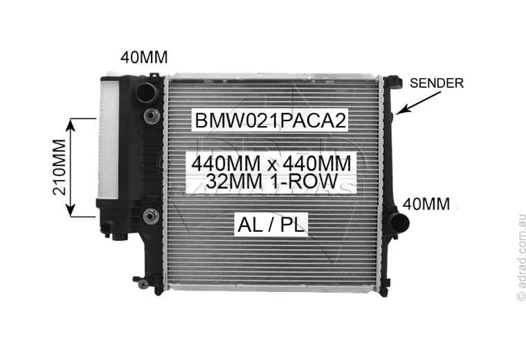 RADIATOR - BMW E36 3 Series & Z3 '91-00 4cyl - NC220A