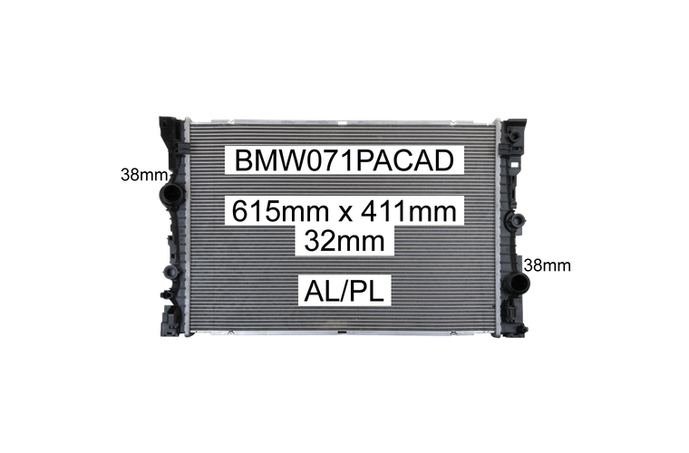 X5 G05 xDRIVE 25d, 30d '18-23 X6 G06 xDRIVE 30d '19-23 RADIATOR - BMW071PACAD