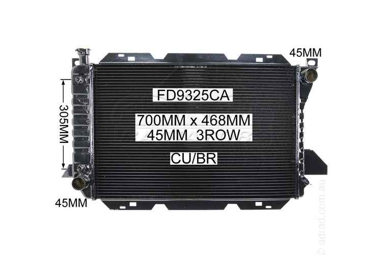 RADIATOR - Ford Bronco / F100 Ambulance '81- 4.1/4.9/5.8ltr V8 - NC186A BC