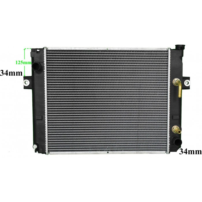 Radiator Assembly - SQ Core: 500x430x36 H/P: 446x58/58 To Suit Ko - FO034