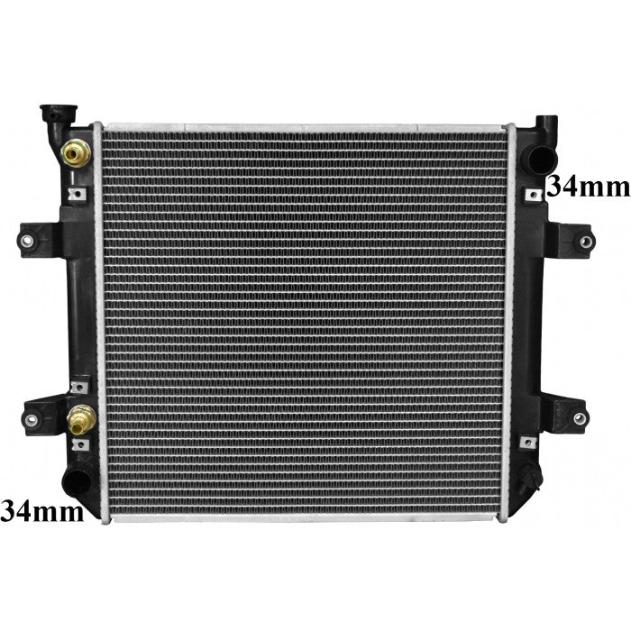 Radiator Assembly - SQ Core: 450x440x32H/P: 460x52/52To SuitNissanO/C Pipe Size: 13mm - FO055