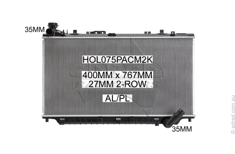 HOL075PACM2K radiator