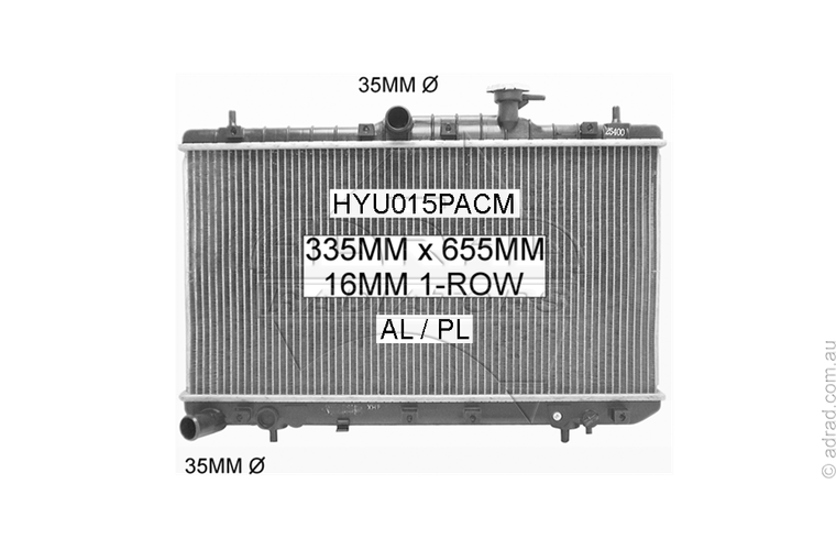 HYU015PACM radiator