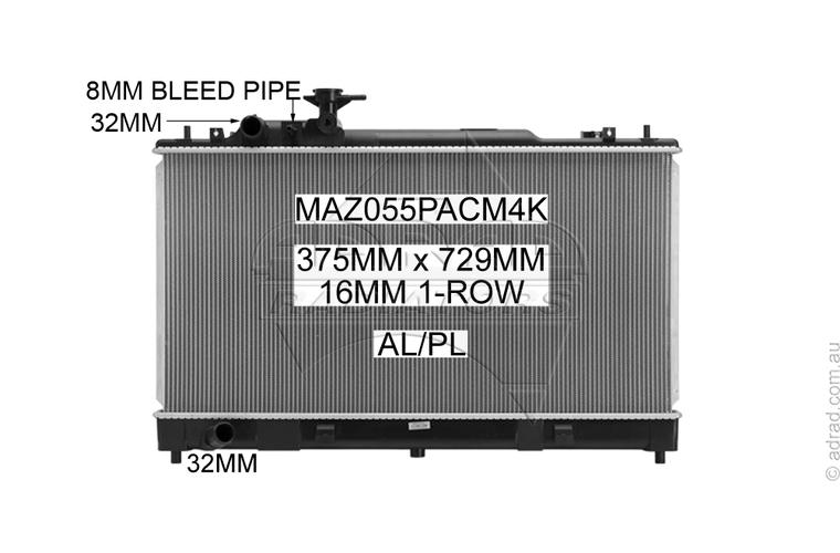 MAZ055PACM4K radiator