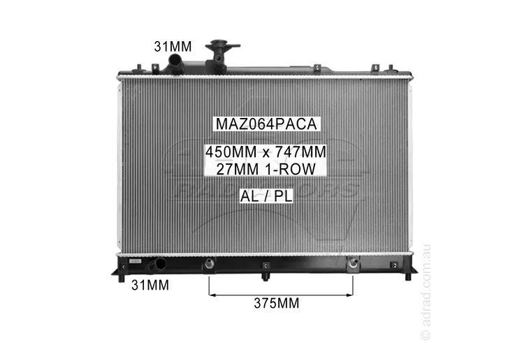 RADIATOR - Mazda CX-7 ER '06-12
