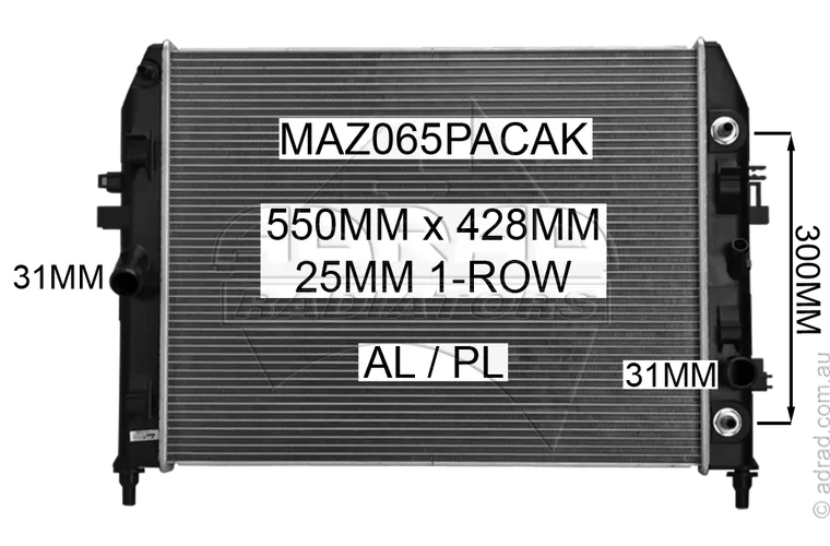 RADIATOR - Mazda MX5 NC '05- 2.0ltr