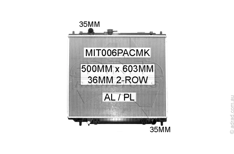 RADIATOR - Mitsubishi Pajero NJ/NK/NL '94-00 2.8ltr Diesel