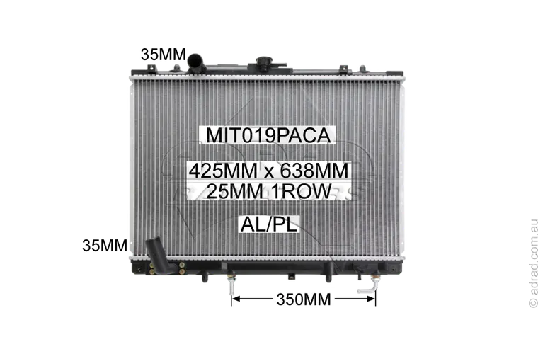 RADIATOR - Mitsubishi Challenger PA '98-06 3.0ltr 6cyl