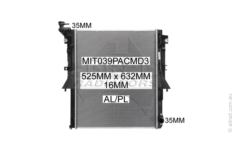 RADIATOR - Mitsubishi Triton MQ '15- 2.4ltr Turbo Diesel