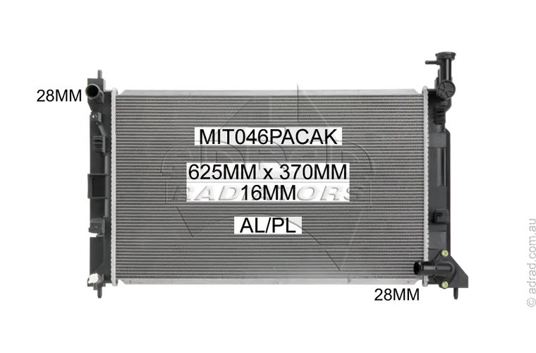 RADIATOR - Mitsubishi Colt '06-11 1.5ltr 4cyl