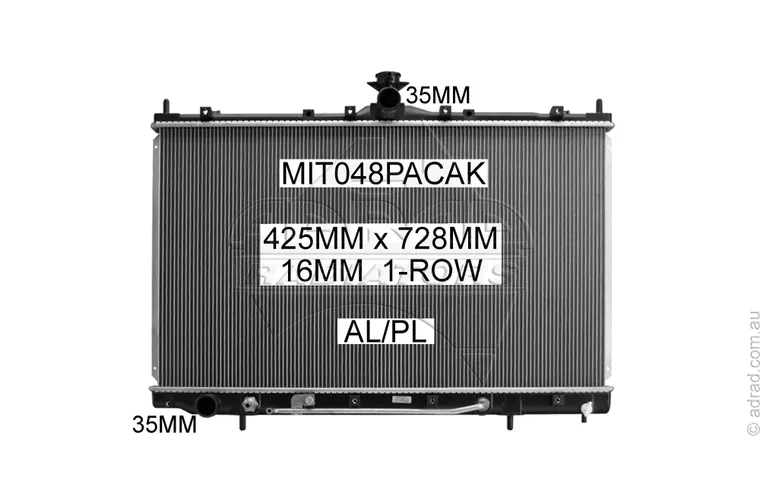 RADIATOR - Mitsubishi Grandis BA '04-10 2.4ltr 4cyl
