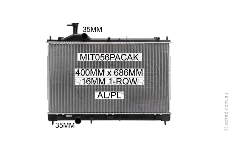 RADIATOR - Mitsubishi Outlander ZJ/ZK / CVT '12- 2.0/2.4ltr 4cyl Petrol