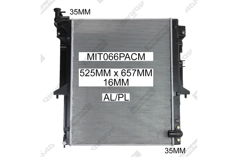 RADIATOR - Mitsubishi Triton MR / MQ '15-18 2.4ltr