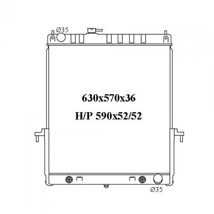 RADIATOR - Nissan Patrol GU Y61 Series 3/4/5 '01- 4.8ltr Petrol