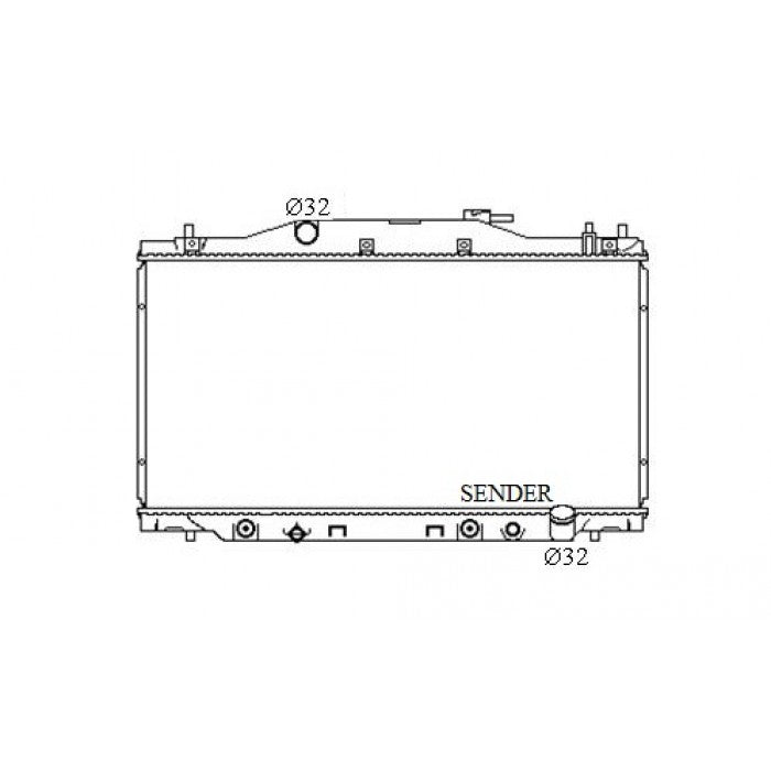 Radiator Assembly - To Suit Honda Integra DC '01-06 2.0ltr 4cyl Core: 350x698x16 - NC084M