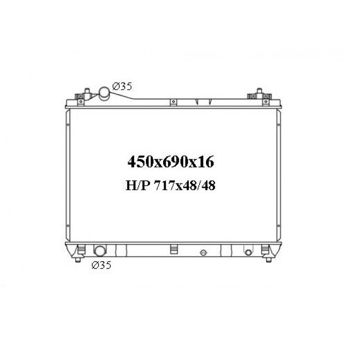 RADIATOR - Suzuki Grand Vitara JB/JT '08- 1.9ltr Diesel