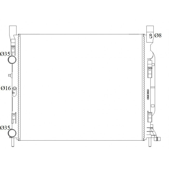 RADIATOR - Renault Kangoo X61 '08- Turbo Diesel