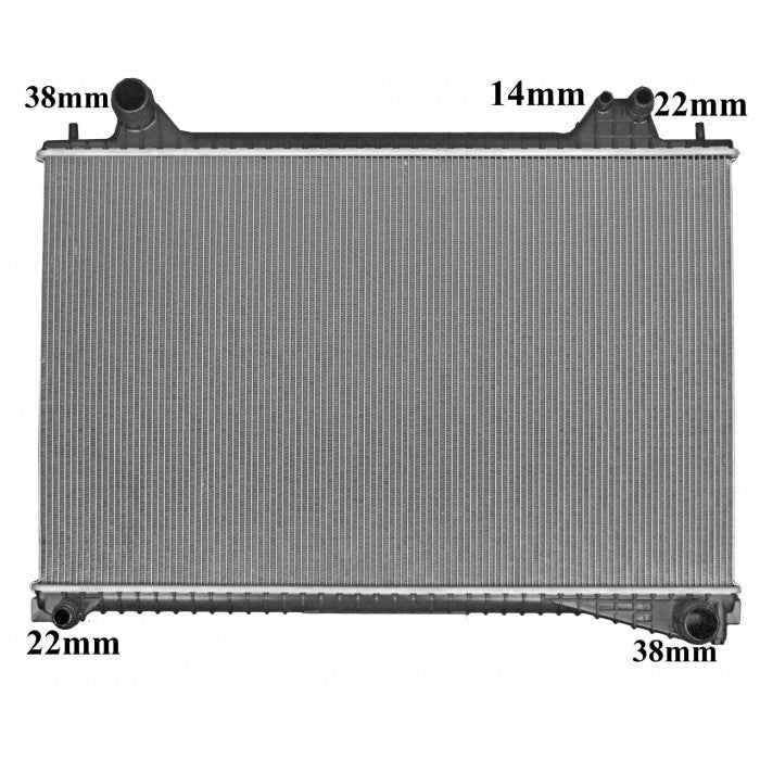 Radiator Assembly - To Suit Jaguar XE X760 '15-19 2.0ltr Petrol Core: 320*72 - NC1124M