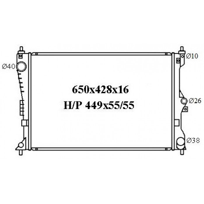 RADIATOR - Ford Territory SZ '11- 4.0ltr & Ford Falcon FG '08- 4.0ltr 6cyl