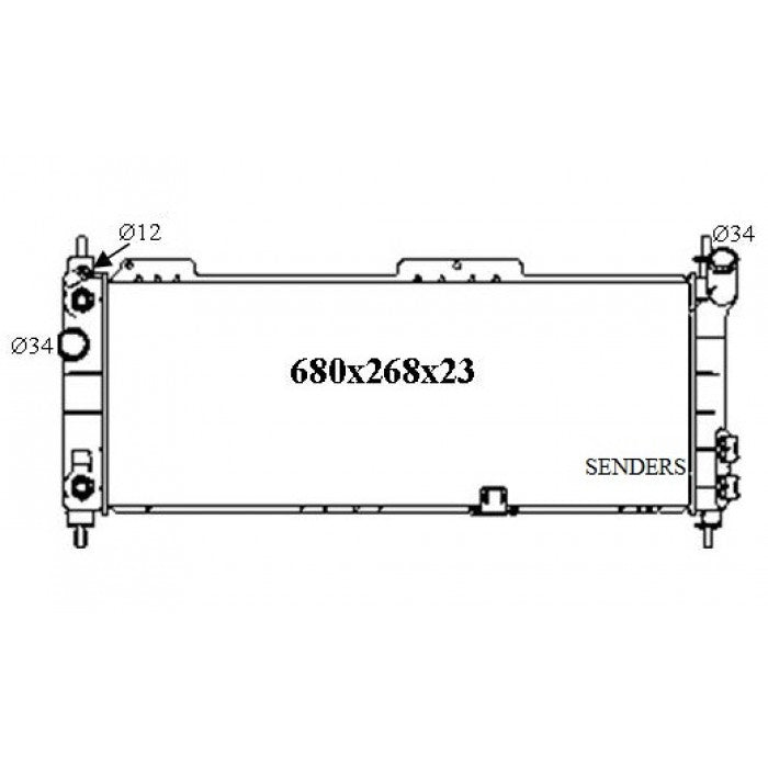 RADIATOR - Holden Combo SB '96-02 1.4ltr & Holden Barina SB '94-01 1.4ltr 4cyl - NC144A