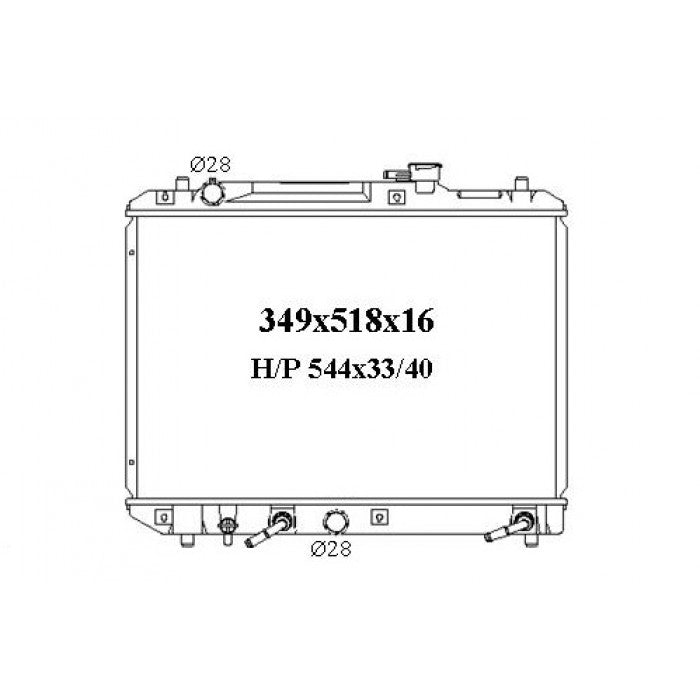 RADIATOR - Suzuki Baleno '95-01 1.6/1.8ltr 4cyl