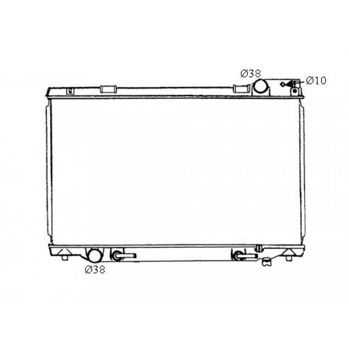 Radiator Assembly - To suit Toyota Tarago TCR10/11/21 '91-00 2.4ltr 4cyl Core: 425 - NC177A