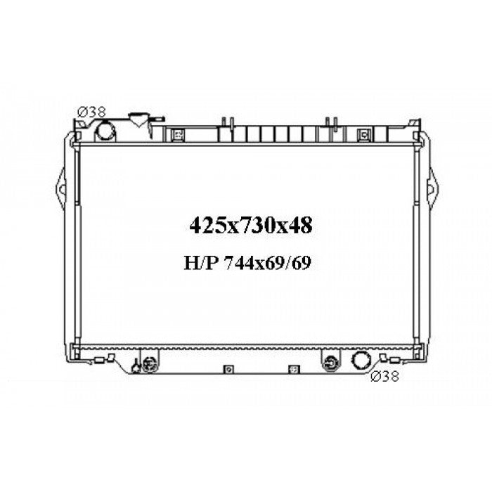 Radiator Assembly - To suit Toyota Landcruiser 80 Series HDJ/HZJ '90-98 Core: 425 - NC217A