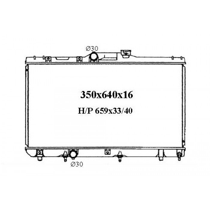 RADIATOR - TOYOTA COROLLA - Holden Nova LG '94-96 1.6/1.8ltr 4cyl