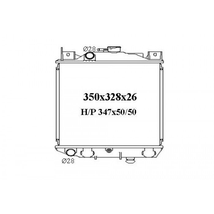 RADIATOR - Suzuki Swift G10 '88-95 1.3ltr 4cyl