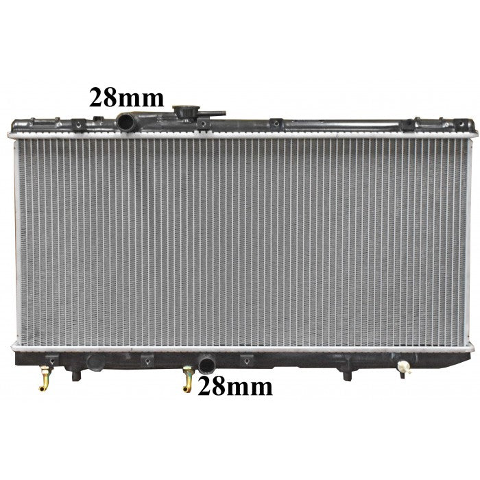 Radiator Assembly - To suit Toyota Cynos EL44 '91-94 1.5ltr 4cylCore: 325x699x26 H/P 717x48/48 - NC325A