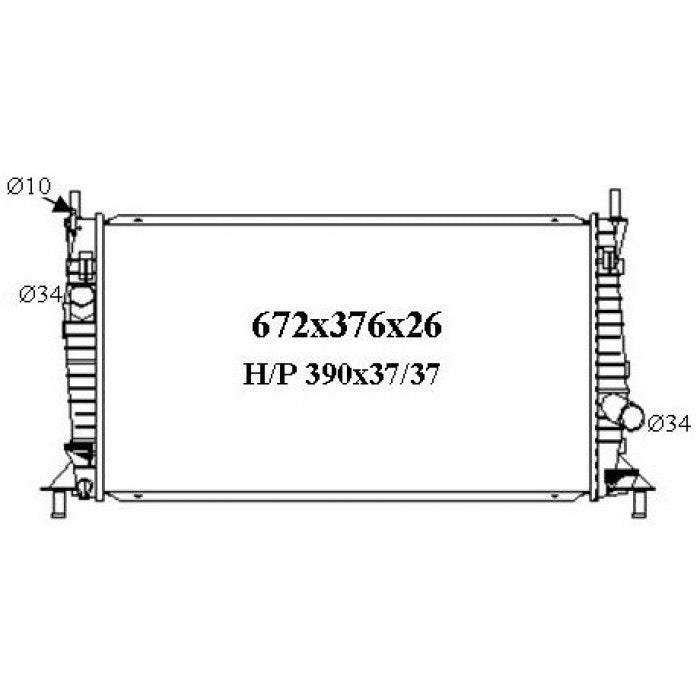 RADIATOR - Mazda 3 BK '07-09 2.0ltr Diesel