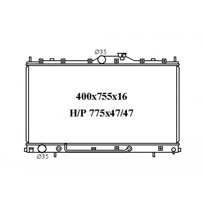 RADIATOR - Mitsubishi 380 '05-08 3.8ltr V6