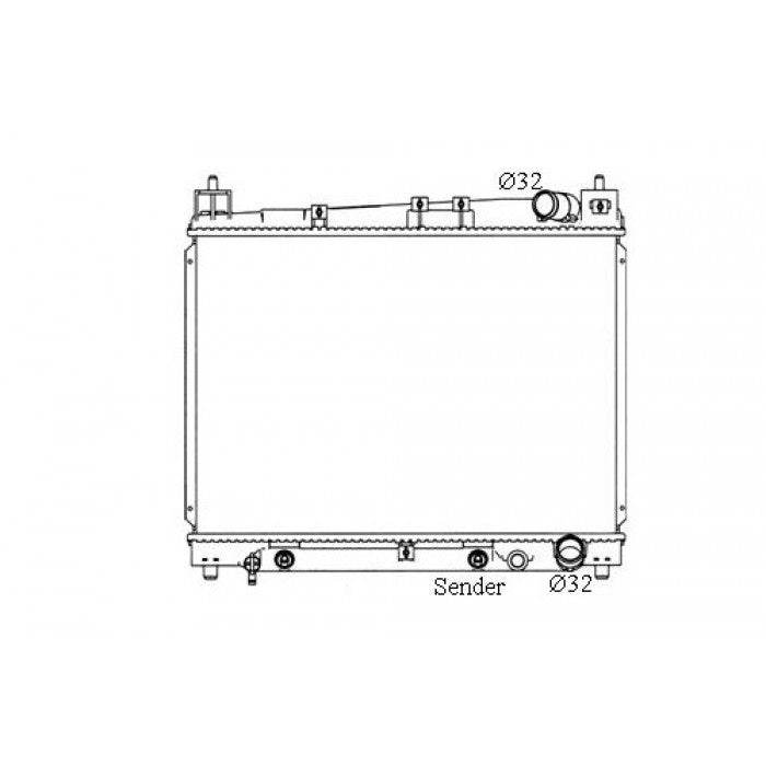 Radiator Assembly - To suit Toyota Echo NCP10/12/13R '99-05 1.3/1.5ltr 4cyl Core: - NC405M