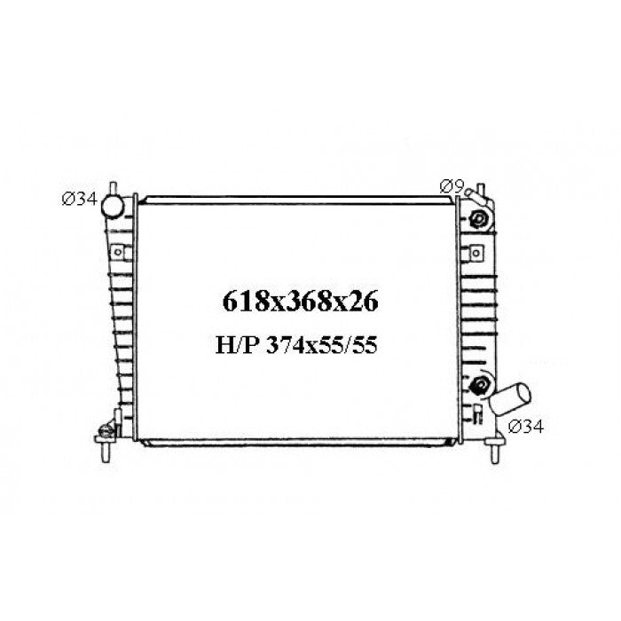 RADIATOR - Saab 9-5 '97-01 2.0ltr & 2.3ltr Turbo
