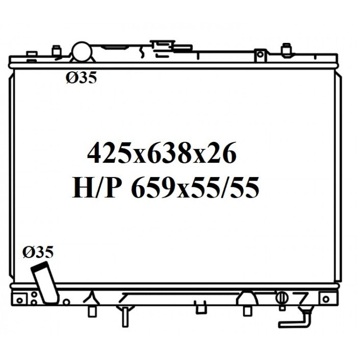 RADIATOR - Mitsubishi Challenger PA '98-06 3.0ltr 6cyl