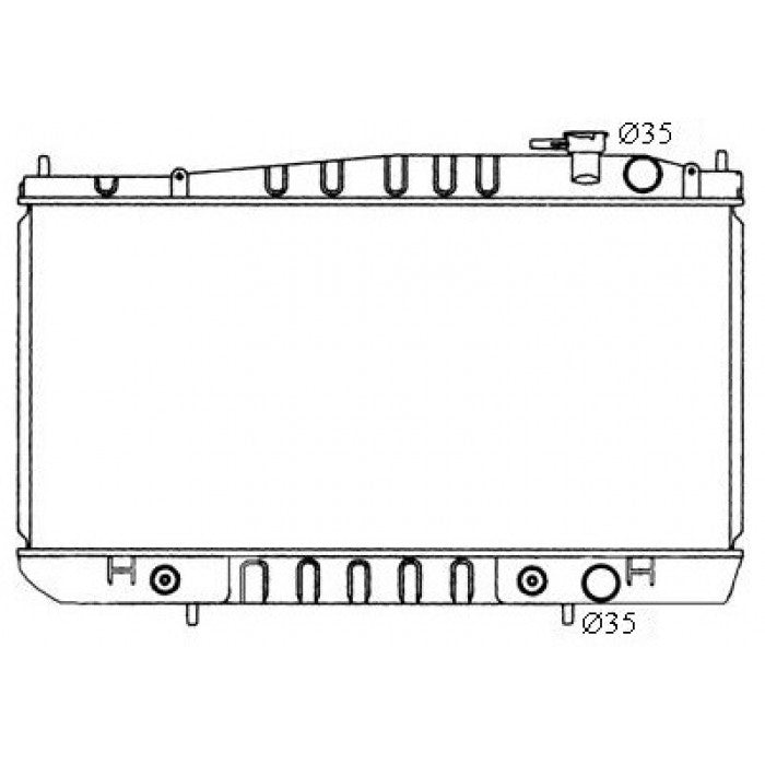 RADIATOR - Nissan Navara D22 '97-06 Petrol & Turbo Diesel