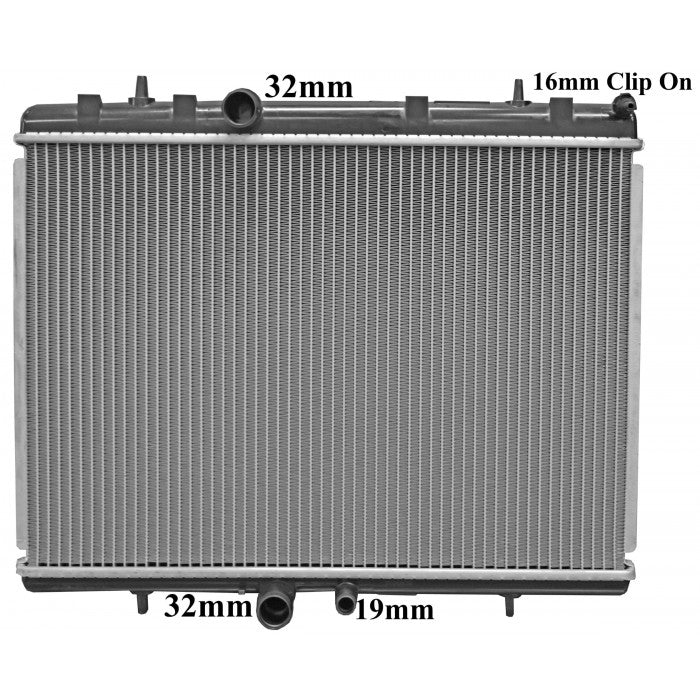RADIATOR - Peugeot 407 '04-11 2.0ltr Turbo Diesel & Peugeot 307 / 308 / 3008 / 5008 '05- 1.6/2.0ltr Petrol/Turbo Diesel Universal
