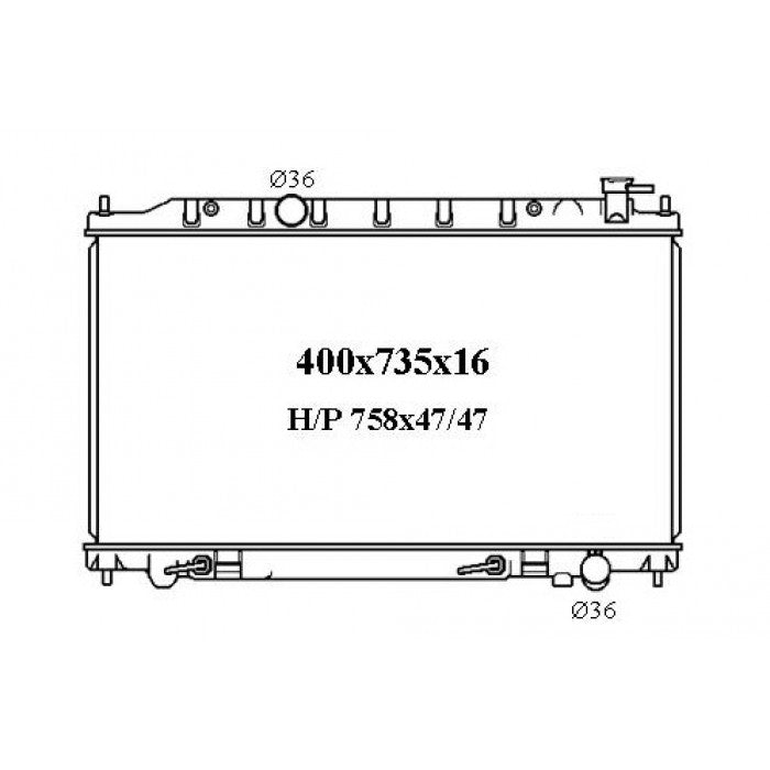 RADIATOR - Nissan Maxima J31 '03-09 3.5ltr V6