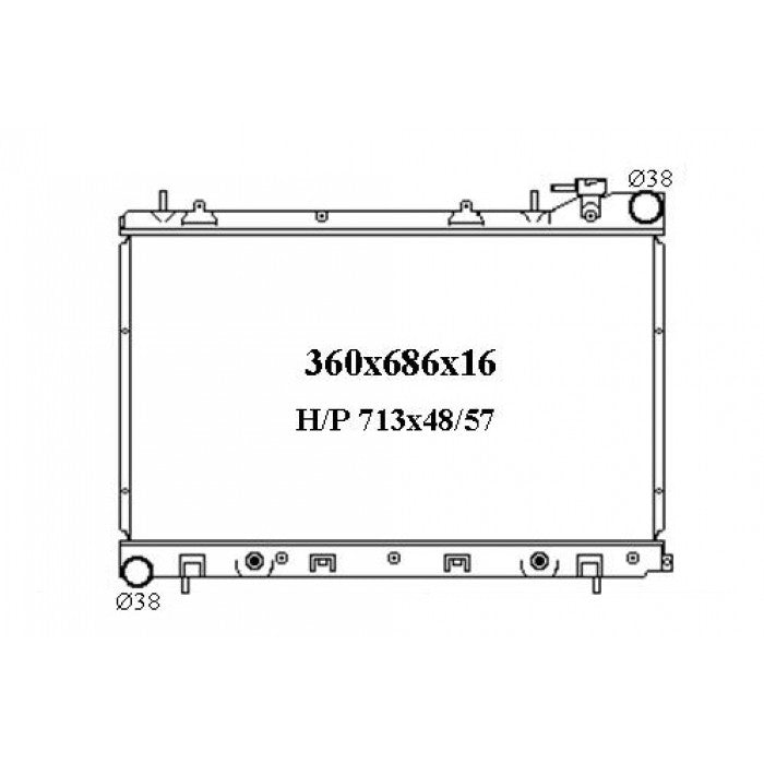 RADIATOR - Subaru Forester '02-08 2.5ltr 4cyl