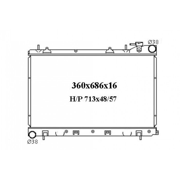 RADIATOR - Subaru Forester '02-08 2.5ltr 4cyl