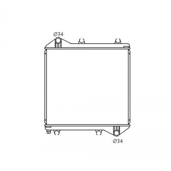 Radiator Assembly - To suit Toyota HiAce Custom KZH100G '96-04 Auxiliary Core: 45 - NC669M