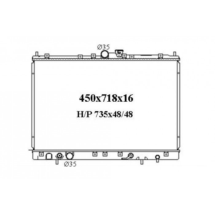 RADIATOR - Mitsubishi Nimbus UG '98-04 2.4ltr 4cyl
