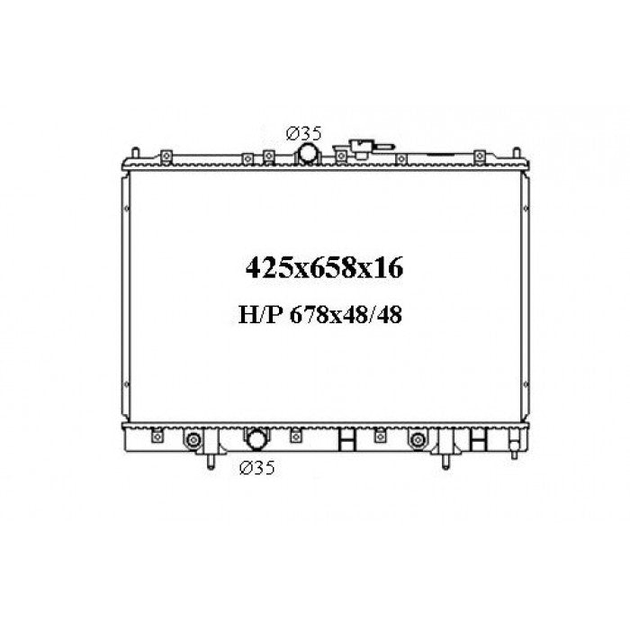 RADIATOR - Mitsubishi Pajero iO QA '99-02 1.6/1.8/2.0ltr 4cyl