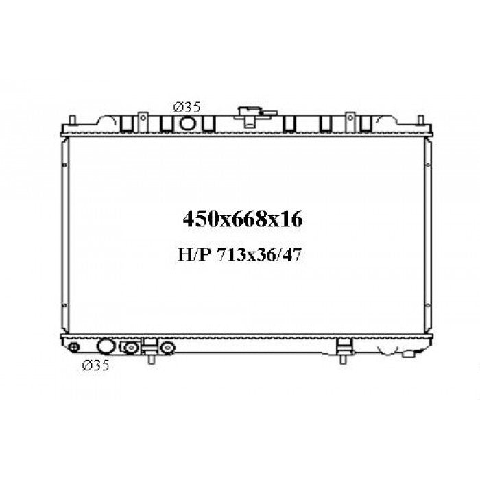 RADIATOR - Nissan X-Trail T30 '01-07 2.5ltr 4cyl