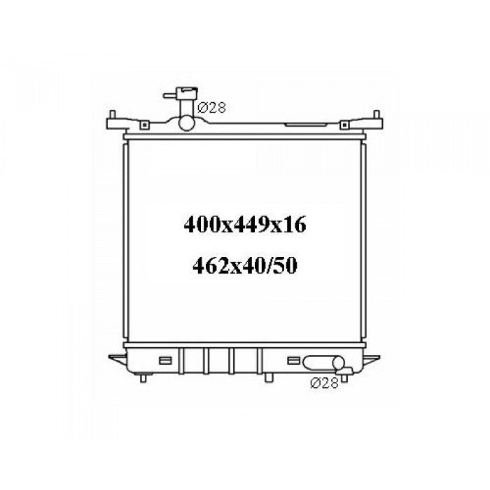 RADIATOR - Nissan Micra K13T '10-12 1.2ltr 3cyl
