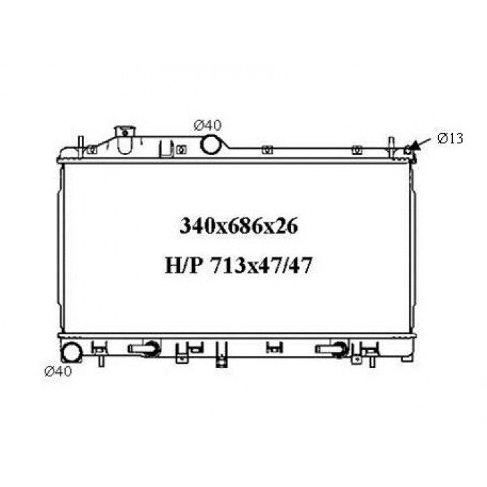 RADIATOR - Subaru Forester XT '08- 2.5ltr Turbo