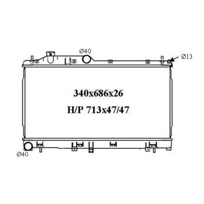 RADIATOR - Subaru Forester XT '08- 2.5ltr Turbo