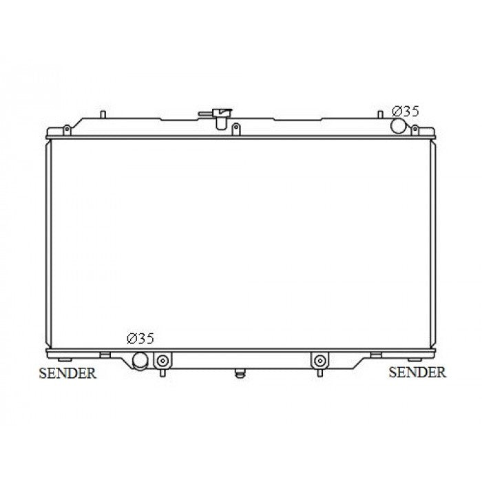 RADIATOR - Nissan Patrol GU Y61 Series 1 & 2 '97-01 4.2ltr Diesel/Turbo Diesel & Nissan Patrol Y61 Cab Chassis '99-07 4.2ltr Diesel & Turbo Diesel