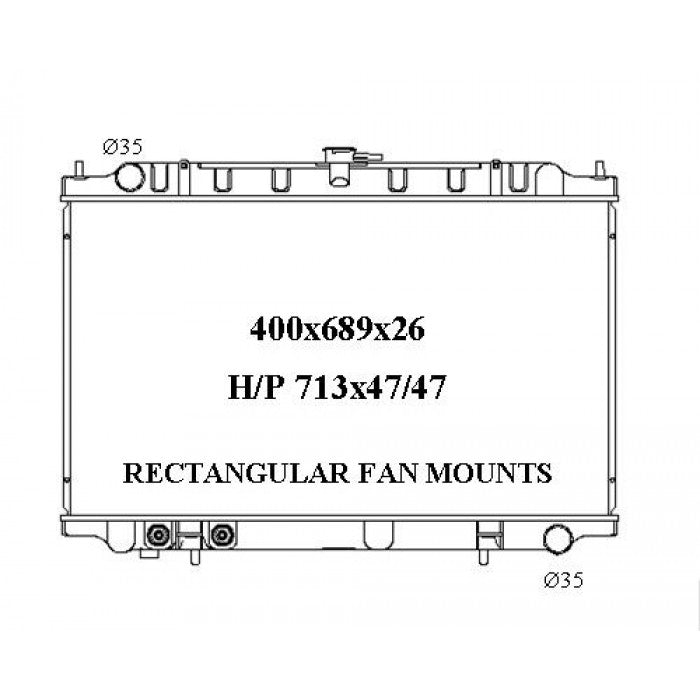 RADIATOR - Nissan Maxima A33 '99-03 3.0ltr V6